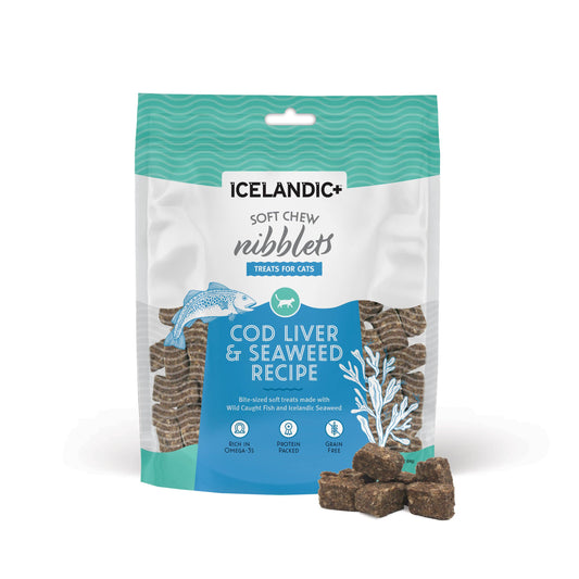 Icelandic+ Cod Liver & Seaweed Nibblets for Cats