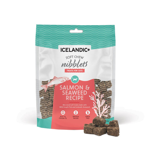 Icelandic+  Salmon & Seaweed Nibblets for Cats